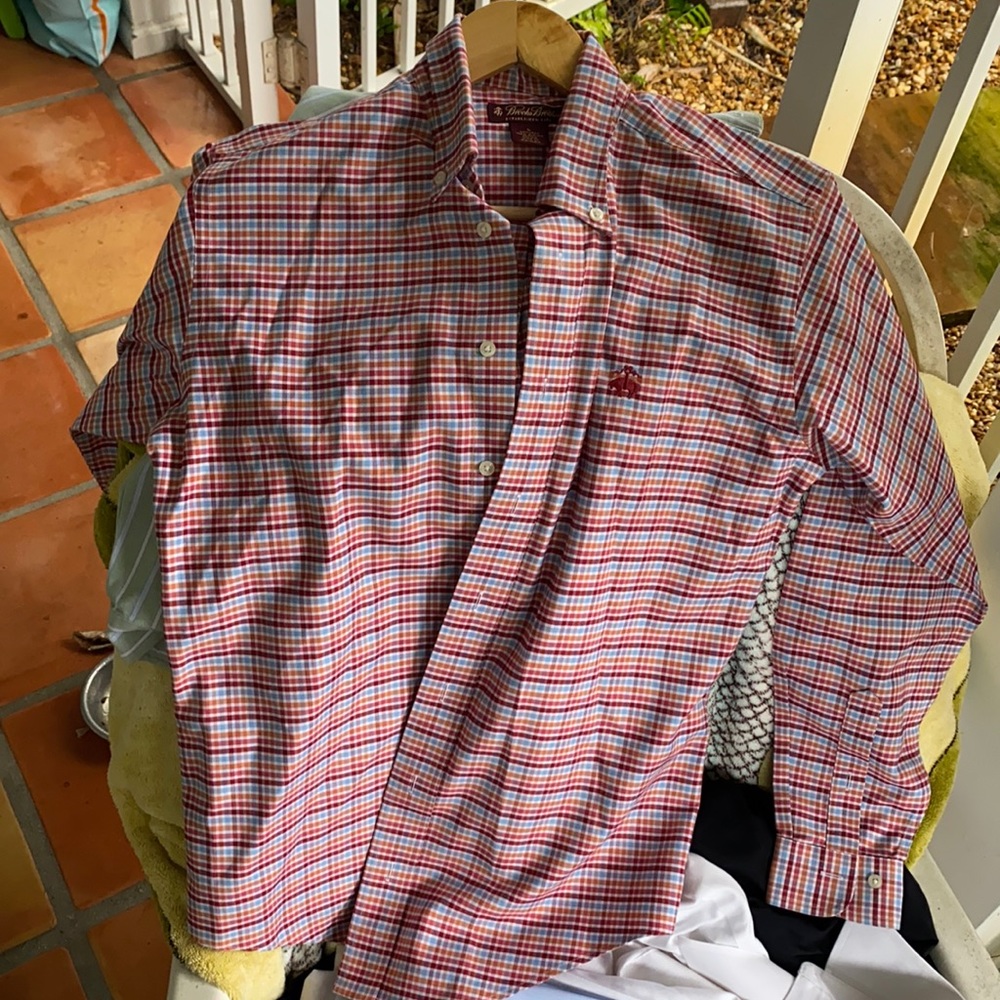 Brooks brothers men’s button down shirt